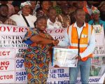 AKSDA CUTS SOD FOR THE CONSTRUCTION OF A 24-HOUR MARKET AT ABOABOGYA